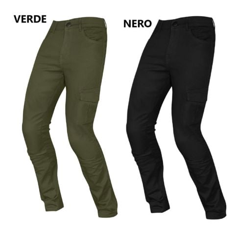 Jeans da Moto Con Protezione | Nero