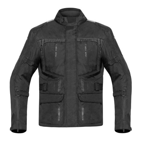 Pro Future impermeabile Giacca Da Moto Cordura Uomo Avventura Protettivo Giacche | Nero