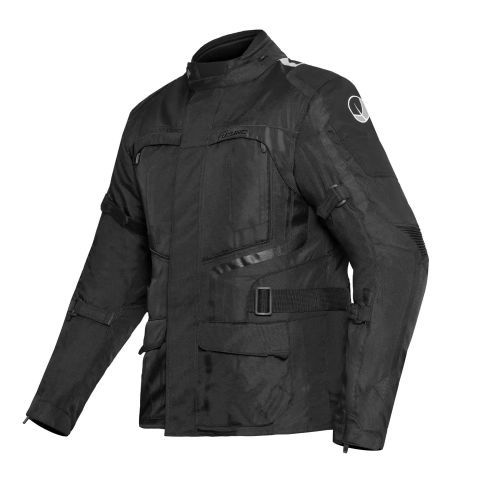 Pro Future impermeabile Giacca Da Moto Cordura Uomo Avventura Protettivo Giacche | Nero