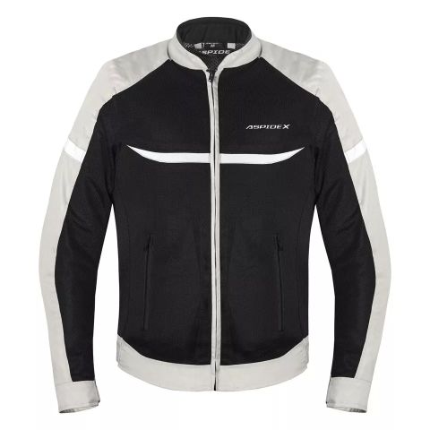 ASPIDEX Giubbotti Estivi Da Moto da Uomo Mesh Protettivi e Traspiranti Da Corsa | Grigio