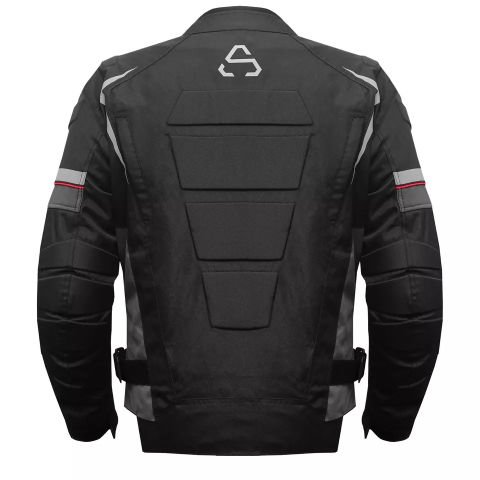 APIDEX Uomo Giacca Da Moto Cordura Giacche CE Protettive Moto Impermeabile | Rosso