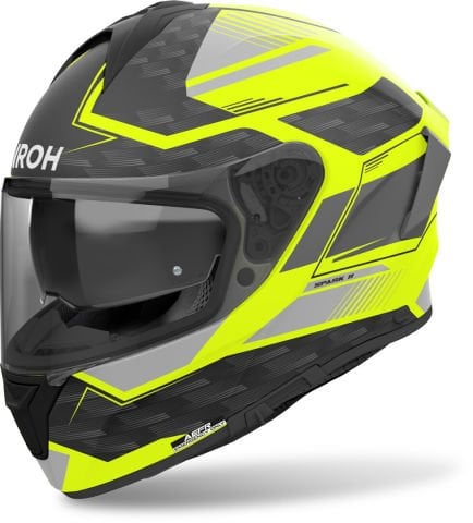 Casco Moto Integrale Airoh SPARK 2 ZENITH |  Giallo-Opaco