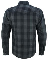 Aspidex Camicia Da Moto Con Kevlar Da Uomo | Nero