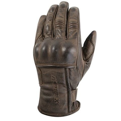 Guanti Moto Invernali  In Pelle Lost Frontier Wax Marrone