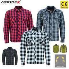 Aspidex Camicia Da Moto Con Kevlar Da Uomo | Girgio