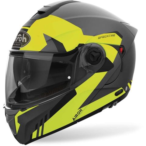 Casco Moto Modulare Omologato P/J Airoh SPECKTRE Clever Giallo Opaco