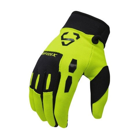 Guanti da moto invernali 503 Cross Guanti Aspidex | Giallo Fluo