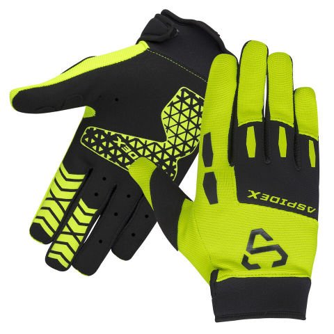 Guanti da moto invernali 503 Cross Guanti Aspidex | Giallo Fluo
