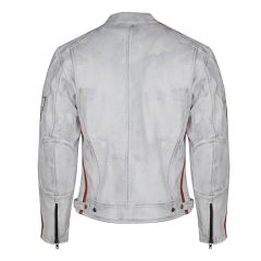 Giacca da moto in pelle vintage | Protezioni CE-UOMO-Girgio