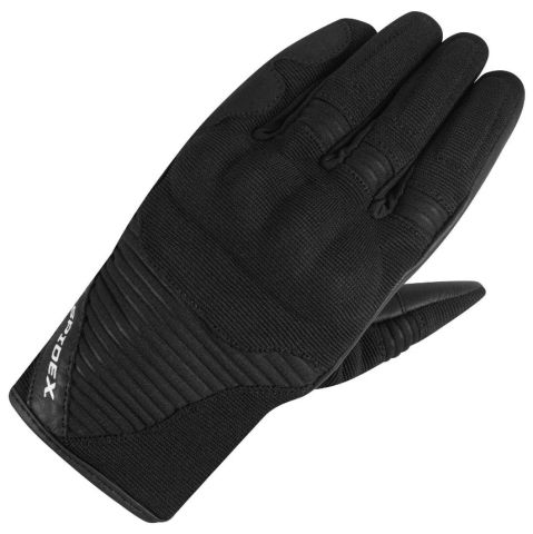 Guanti Moto Estivi ASPIDEX 247 - Tessuto Pelle Certificato-Nero Opaco