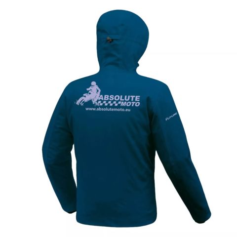 ASPIDEX Team Giacca Moto Fodera trapuntata Softshell Felpa Uomo Impermeabile - Blu