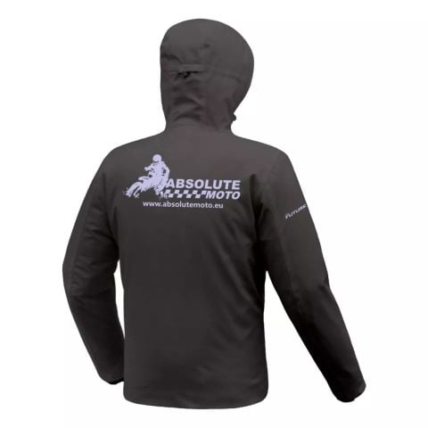 ASPIDEX Team Giacca Moto Fodera trapuntata Softshell Felpa Uomo Impermeabile - Nero