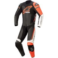 ALPINESTARS Tuta Moto Pelle Racing Sport Giacca Pantalone Regolabile | Rosso