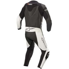 ALPINESTARS Tuta Moto Pelle Racing Sport Giacca Pantalone Regolabile | Nero