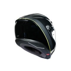 CASCO INTEGRALE AGV K-6 MULTI NERO/GIALLO MOTO DOPPIO ANELLO MOTO GP OFFERTA
