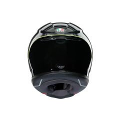 CASCO INTEGRALE AGV K-6 MULTI NERO/GIALLO MOTO DOPPIO ANELLO MOTO GP OFFERTA