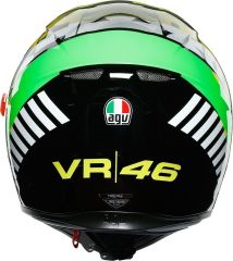 Casco integrale Da moto Agv K3 Valentino rossi vr46 Touring Visiera parasole CE(Tribe 46 SV)