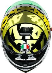 Casco integrale Da moto Agv K3 Valentino rossi vr46 Touring Visiera parasole CE(Tribe 46 SV)