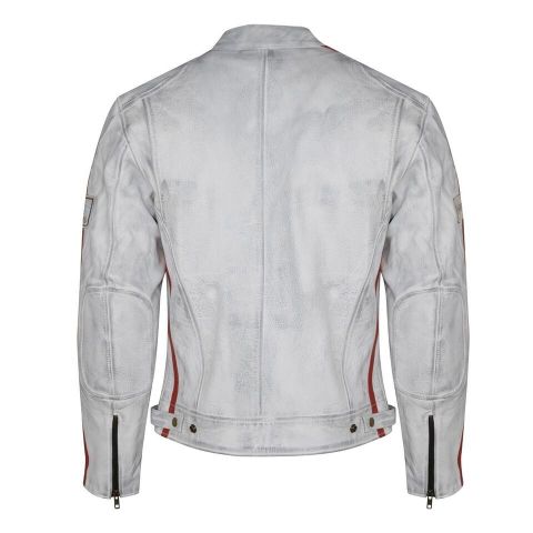 Giacca da moto in pelle vintage | Protezioni CE-DONNA-Girgio