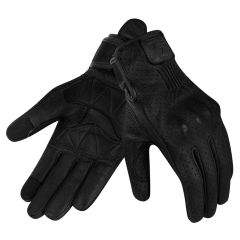 Guanti moto estivi in ​​Pelle(NERO)