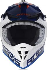 Casco Da Moto Cross Acerbis Linear | BIANCO- AZZURRO
