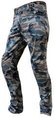 PANTALONE JEANS MOTO UOMO DENIM PROTEZIONI GINOCCHIA REMOVIBILE LEGGERI ESTIVI