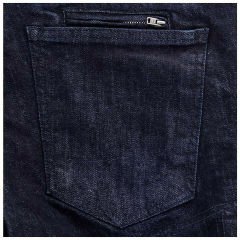 Jeans pantaloni moto con kevlar protezioni ginocchia fianchi omologate CE BLU