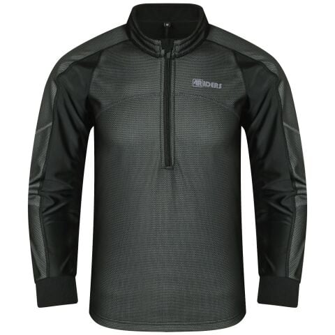 4RIDERS Sottotuta Moto Nero Leggero Durevole Alte prestazioni UOMO 2-Pezzi