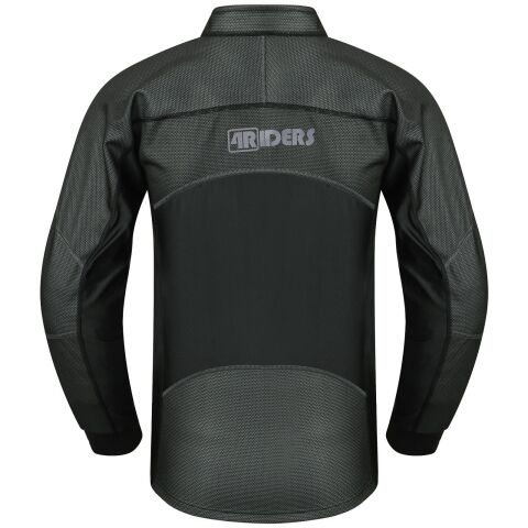 4RIDERS Sottotuta Moto Nero Leggero Durevole Alte prestazioni UOMO 2-Pezzi