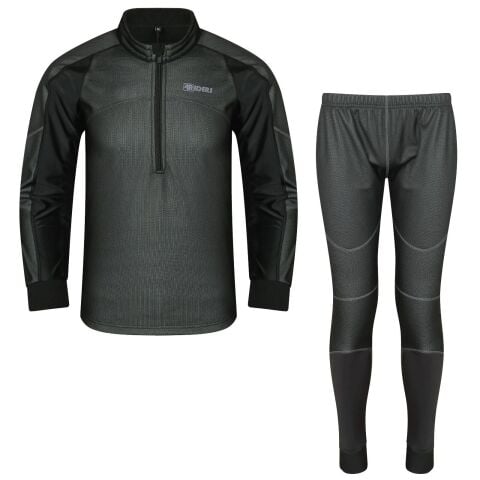 4RIDERS Sottotuta Moto Nero Leggero Durevole Alte prestazioni Donna 2-Pezzi