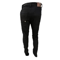Jeans da per moto con kevlar e protezioni ginocchia e fianchi omologate CE C.E.(NERO)