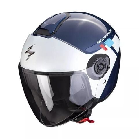 Scorpion EXO‑City II Mall Jet Caschi Visiera Solare Integrata Casco Scooter ECE - Blu