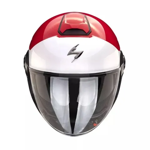 Casco Jet Scorpion EXO‑City II Mall Policarbonato Urban Caschi Scooter ECE 22.06 - Bianco Rosso