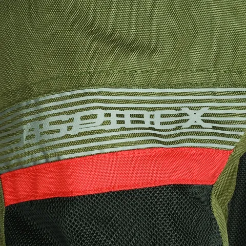 ASPIDEX Giacca da Moto Uomo Da Corsa Sfoderabile Termica Impermeabile Gliet | Nero-Verde-Rosso
