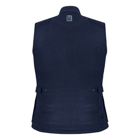 GILET MOTO UOMO IN COTONE MULTITASCA FODERATO IN RETE - Protezioni Incluse Gratis | BLU
