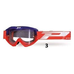 Occhiale Maschera Cross Enduro Pro Grip Multistrato - 3450 | Rosso Blu
