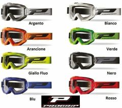Occhiale Maschera Cross Enduro Pro Grip Multistrato - 3450 | Blu Arancione