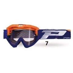Occhiale Maschera Cross Enduro Pro Grip Multistrato - 3450 | Blu Arancione