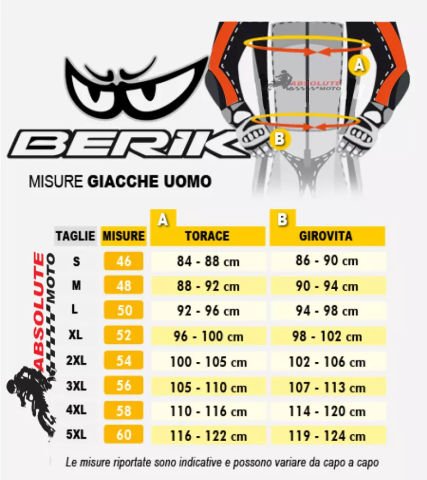 Giubbotto Moto Uomo Racing In Pelle Traforata  Berik LJ-9063 Nero Giallo