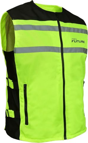 Gilet Moto Alta Visibilità Pro Future Flash Giallo Fluorescente