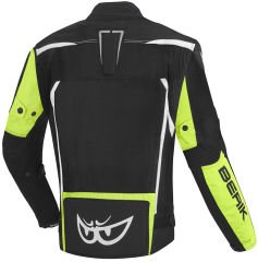 Giubotto Moto Estivo Traforato Uomo TESSUTO TECNICO Berik  LJ-9063 | GIALLO