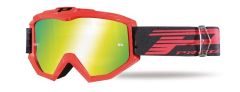 MASCHERA PROGRIP OCCHIALI MOTO CROSS ENDURO Lente a Specchio | Rosso
