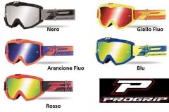 MASCHERA PROGRIP OCCHIALI MOTO CROSS ENDURO Lente a Specchio | Arnacio fluo