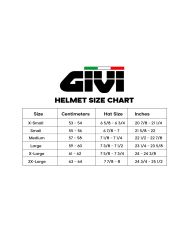 CASCHO DA MOTO INTEGRALI GIVI 50.6 BLUE RED