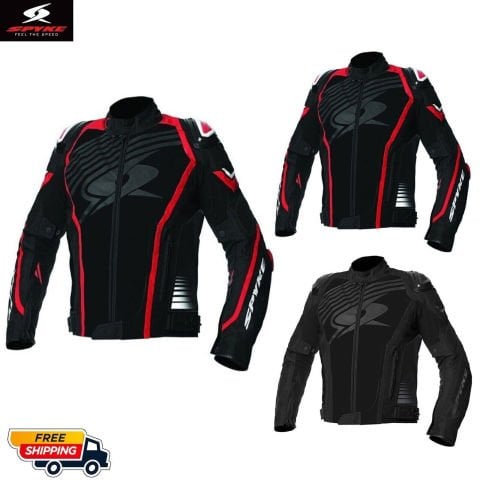 Giaccha Da Moto Uomo In Tessuto Spyke Aragon Gt Dry Tecno 3 Strati | Rossa