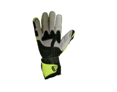 Guanti Moto Racing VENOM 2.0 - Pelle, Protezioni, Verde Kawasaki-Verde Chiaro