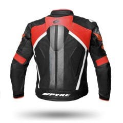 Giubotto Moto Uomo Racing In Pelle Spyke Estoril Evo | Nero Rossa Fluo
