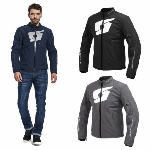 Spyke Hiker: Giacca da Moto Urbana Per Tutte le Stagioni | Design e Protezione Italiani | Blu