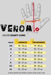 GUANTI DA PISTA RACING PER MOTO IN PELLE CON PROTEZIONI VENOM