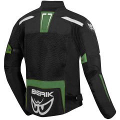 Moto Giubbotto Giacca in Tessuto da Uomo BERIK 203305 X-Speed Mesh Estiva | Verde